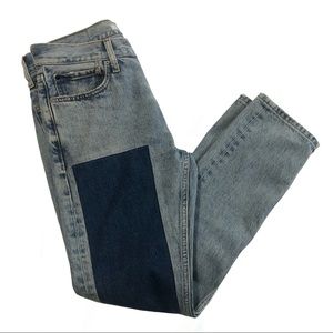 Calvin Klein “slim patched west”  jeans. Save 25% when you buy two or more.